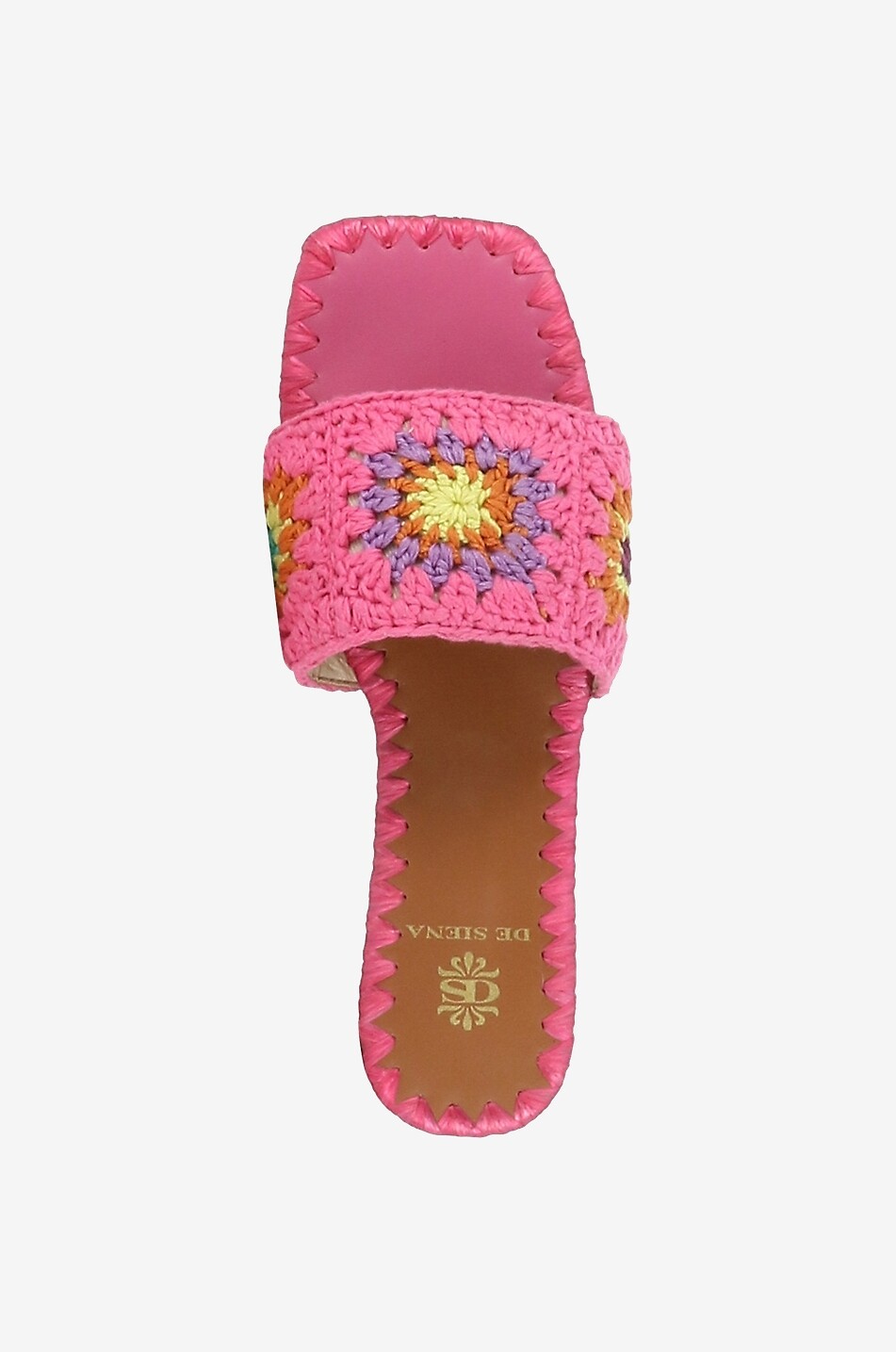Pam raffia flat mules