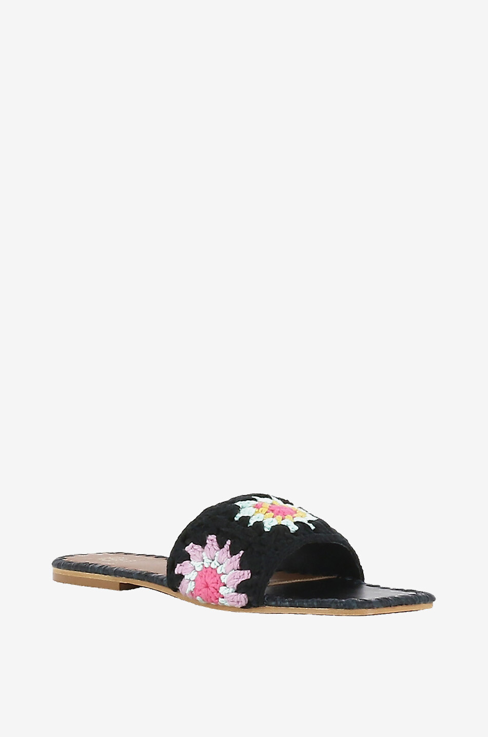 Mules plates en raphia Pam