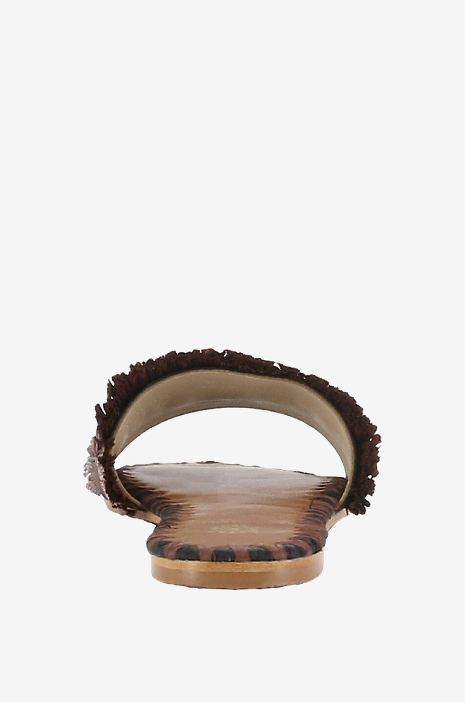 Mules plates en raphia Semira