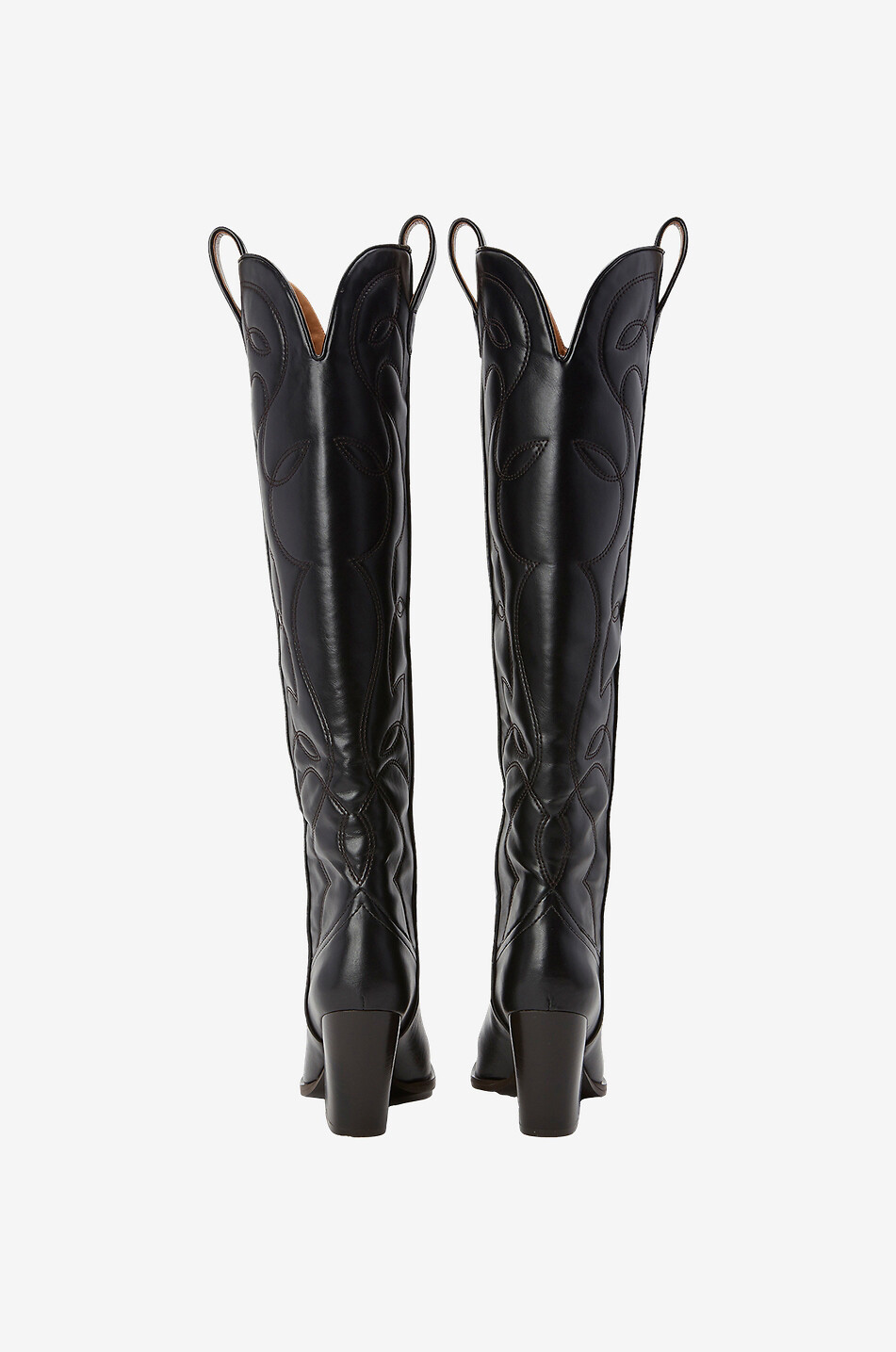 STELLA McCARTNEY Bottes à talon en cuir synthétique Cowboy Cloudy Femme NOIR 3