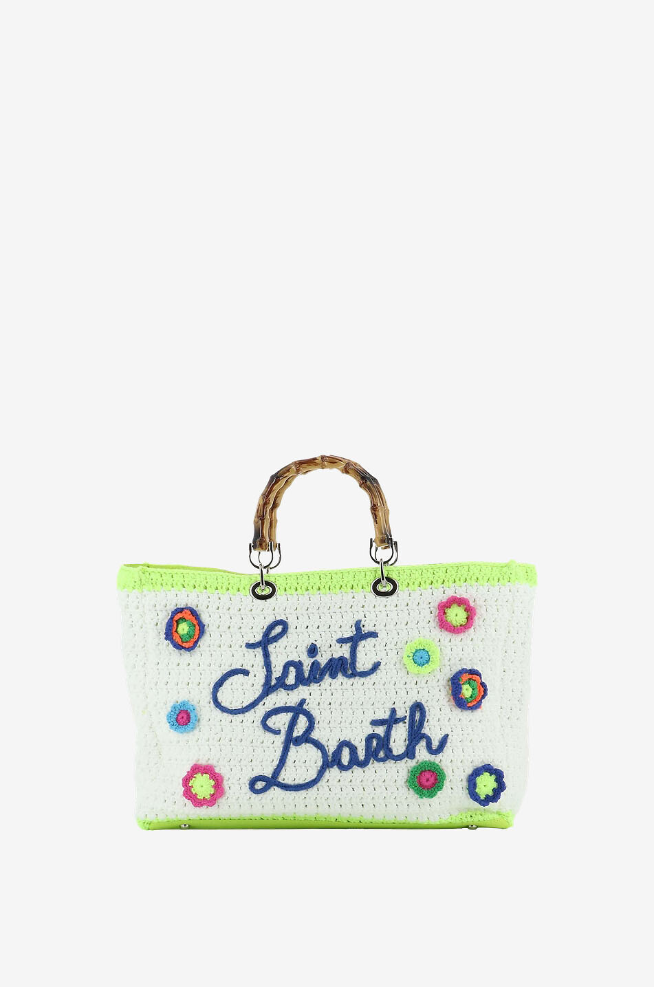 Victoria Flowers crochet tote bag