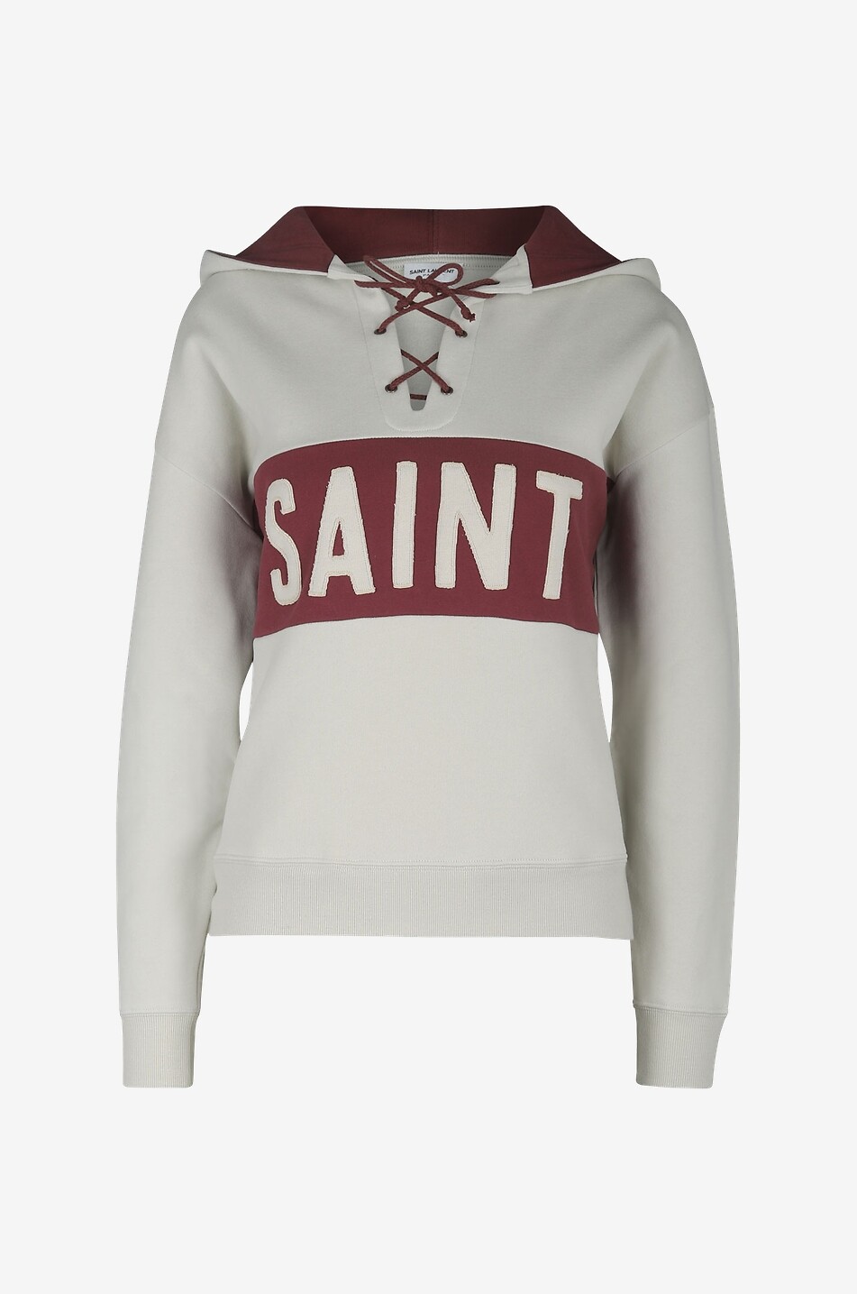 Saint Laurent Laced hooded sweatshirt