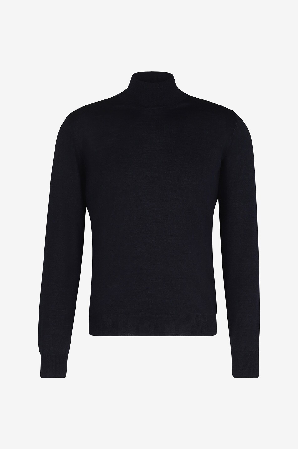 Feiner Rollkragenpullover aus Wolle und Seide