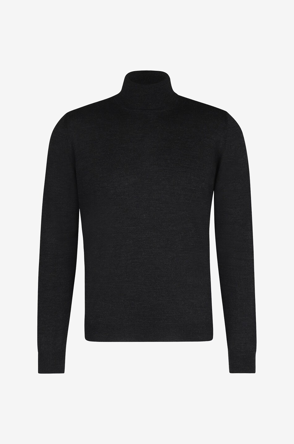 Feiner Rollkragenpullover aus Wolle und Seide
