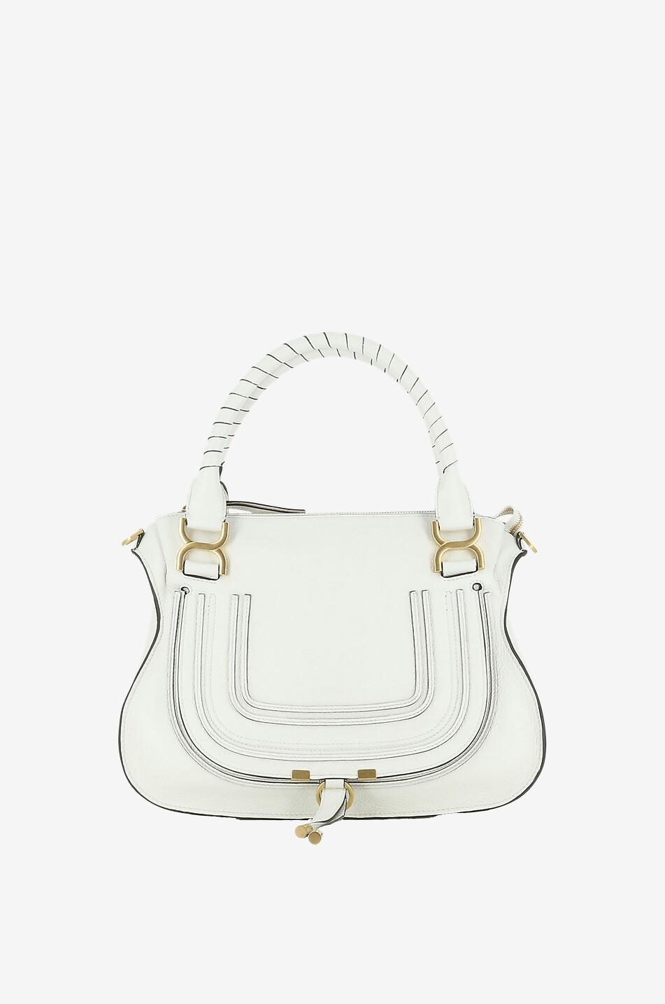 Marcie Medium double carry grained leather bag