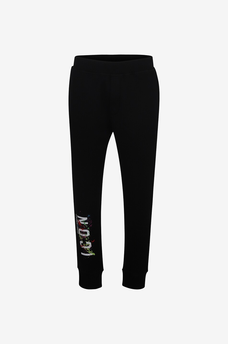 DSQUARED2 Pantalon de jogging en coton V-Icon Homme NOIR 1