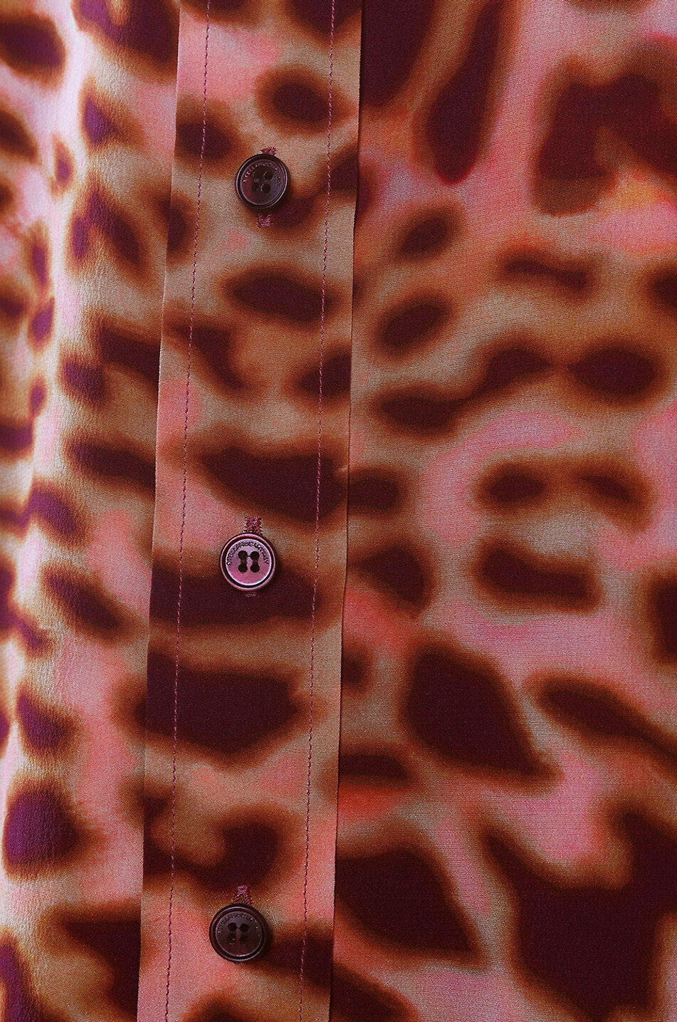 STELLA McCARTNEY Hemd aus Seide mit Print Cheetah Damen DUNKELROSA 3