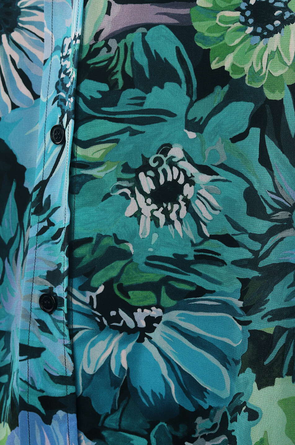 STELLA McCARTNEY Painted Floral printed silk oversize shirt Women MULTI COLOURED 4