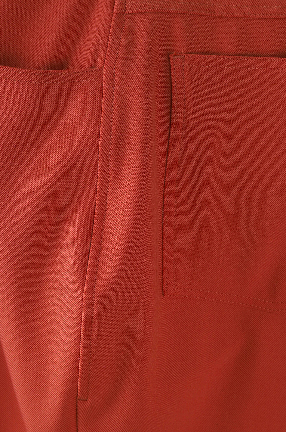 STELLA McCARTNEY Flared cropped sustainable twill trousers Women ORANGE 4