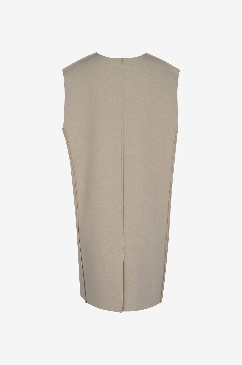 MM6 Kurzes Kleid aus Schurwolle Damen BEIGE 2