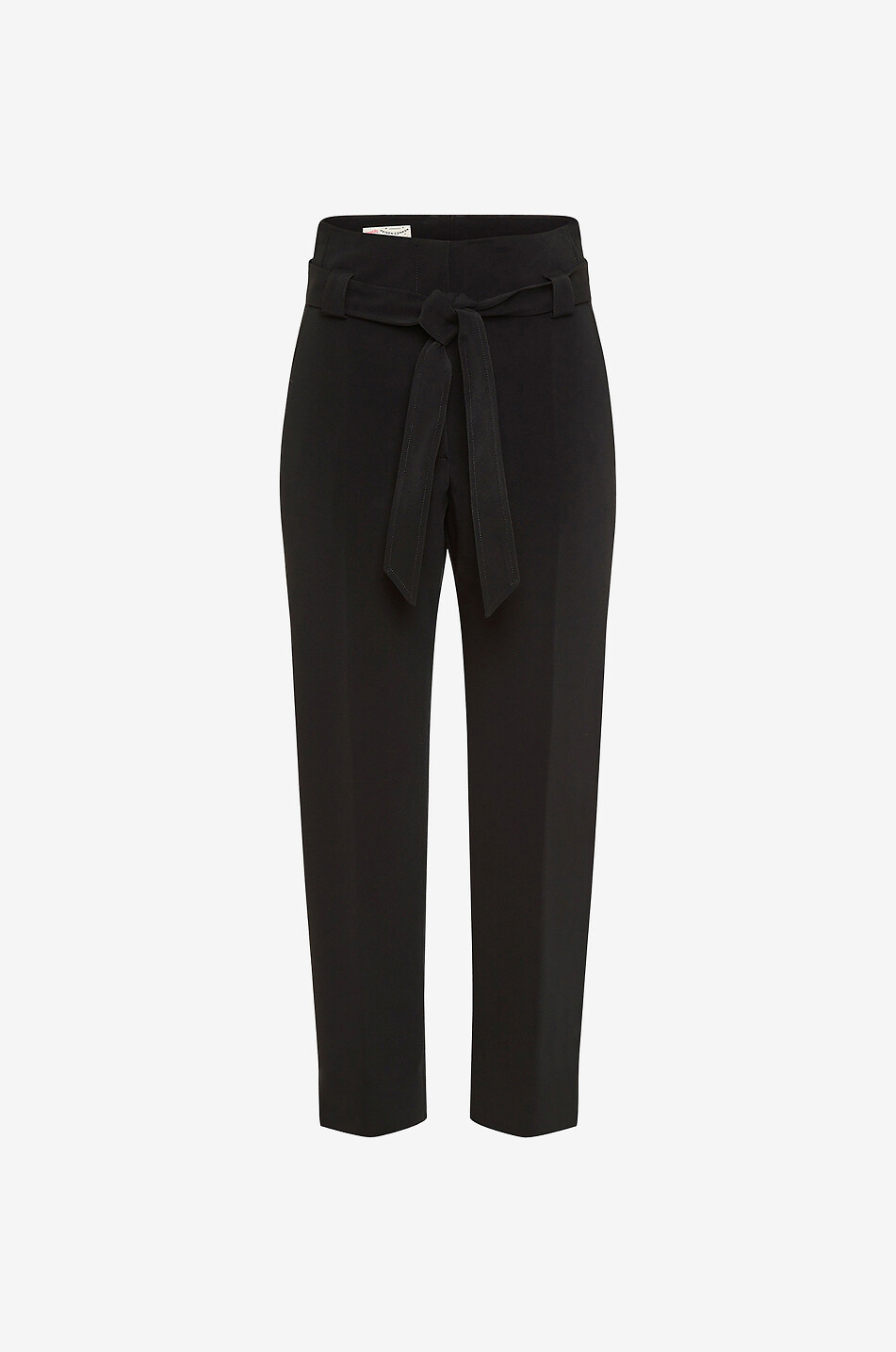 MAISON COMMON Karottenhose mit hoher Taille aus Cady Damen SCHWARZ 1