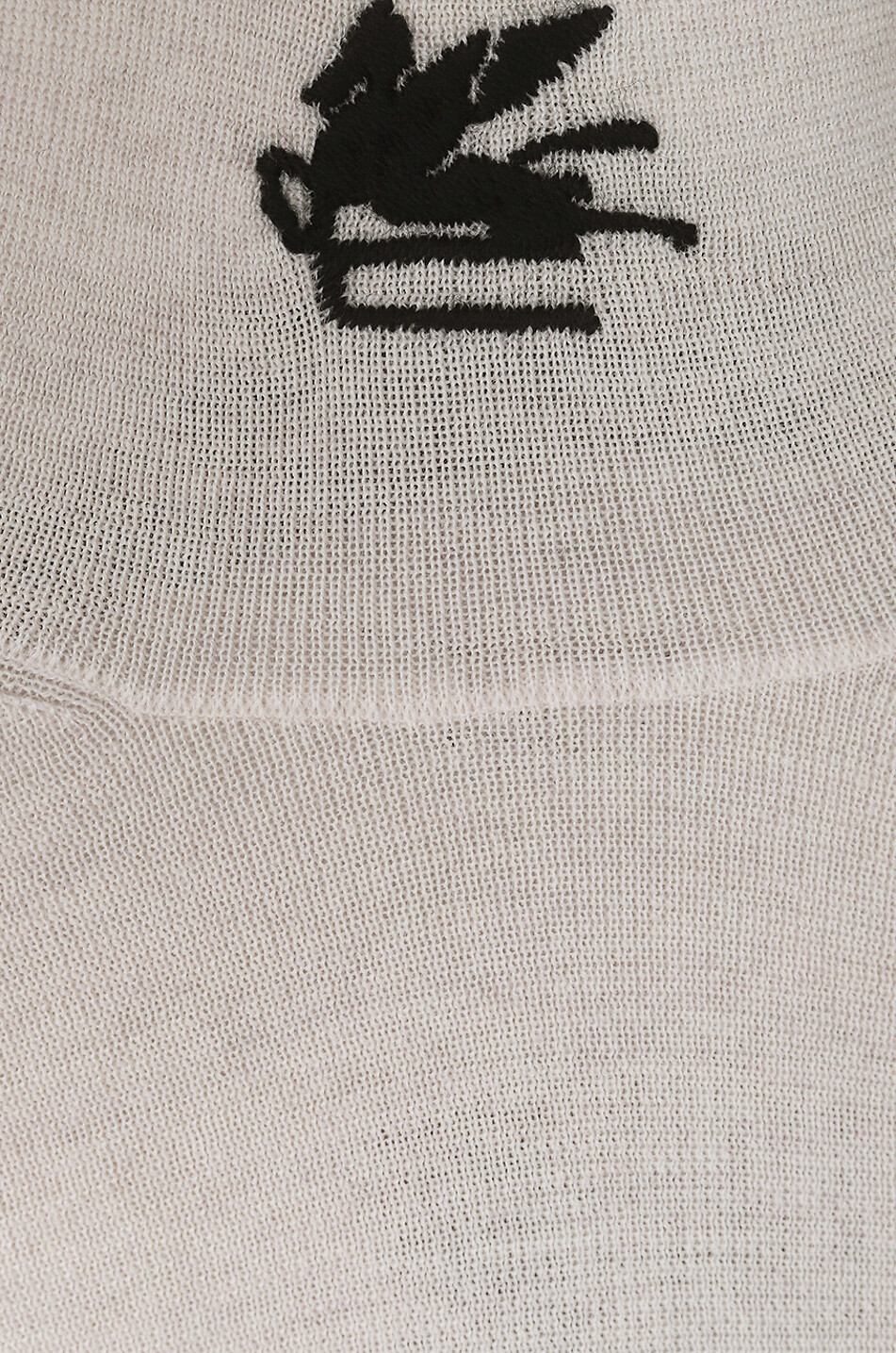 ETRO Pull fin brodé à col roulé Pegaso Femme Beige clair 3