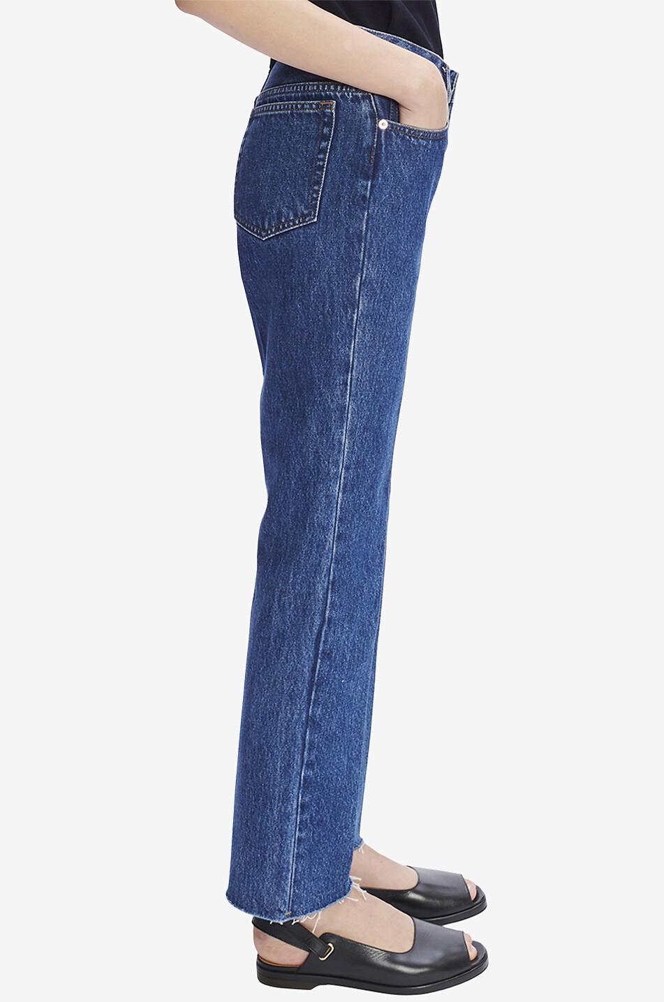 A.P.C. Jean droit taille basse Rudie Vintage Femme BLEU MOYEN 3