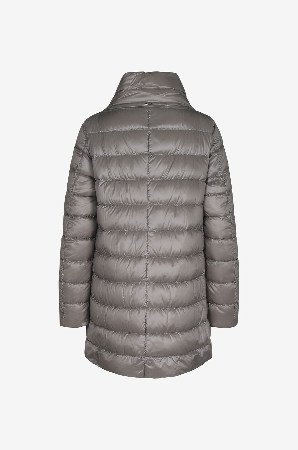 HERNO Amelia A-shape nylon down jacket Women LIGHT GREY 2