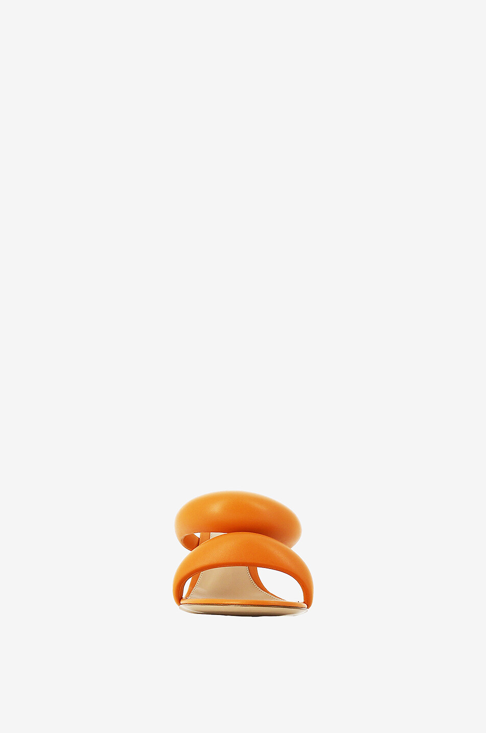 GIANVITO ROSSI Bijoux Slide 70 open nappa leather mules Women ORANGE 2