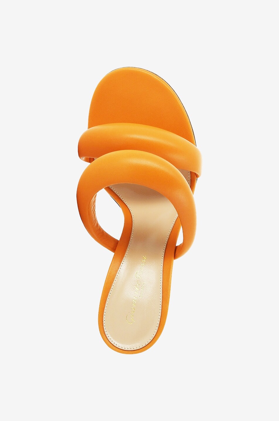 GIANVITO ROSSI Bijoux Slide 70 open nappa leather mules Women ORANGE 5