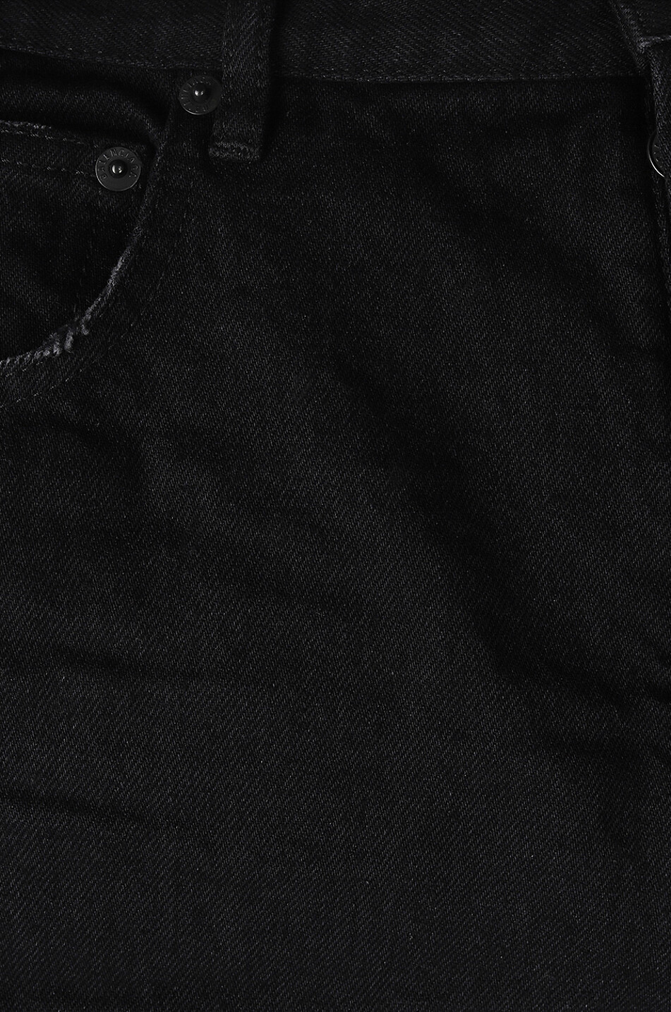 Ausgefranste verkürzte Jeans aus japanischem Denim Slim Fit