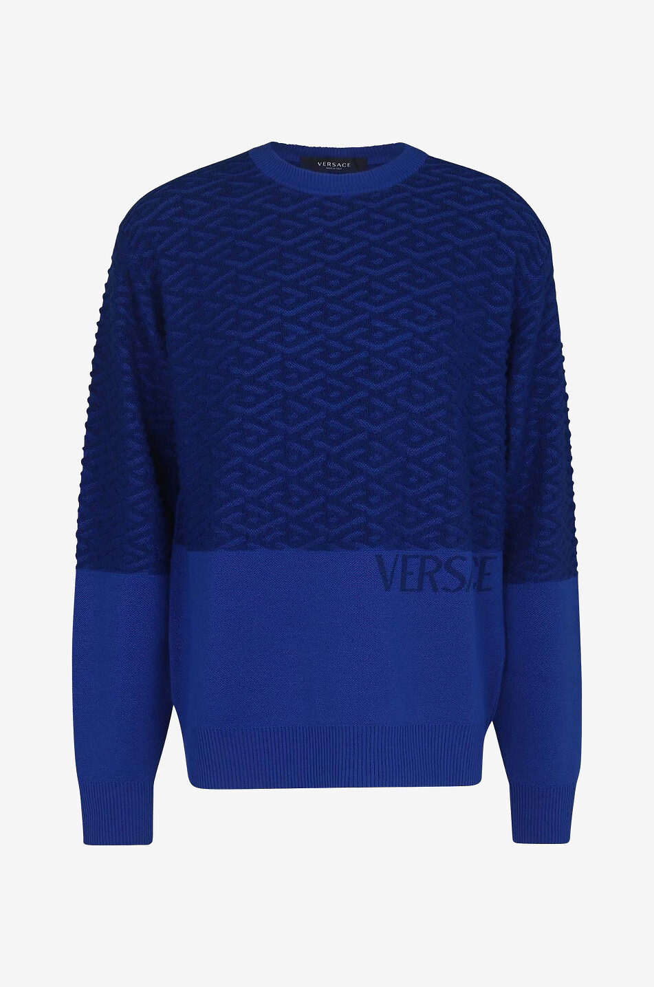 Pull jacquard en laine La Greca