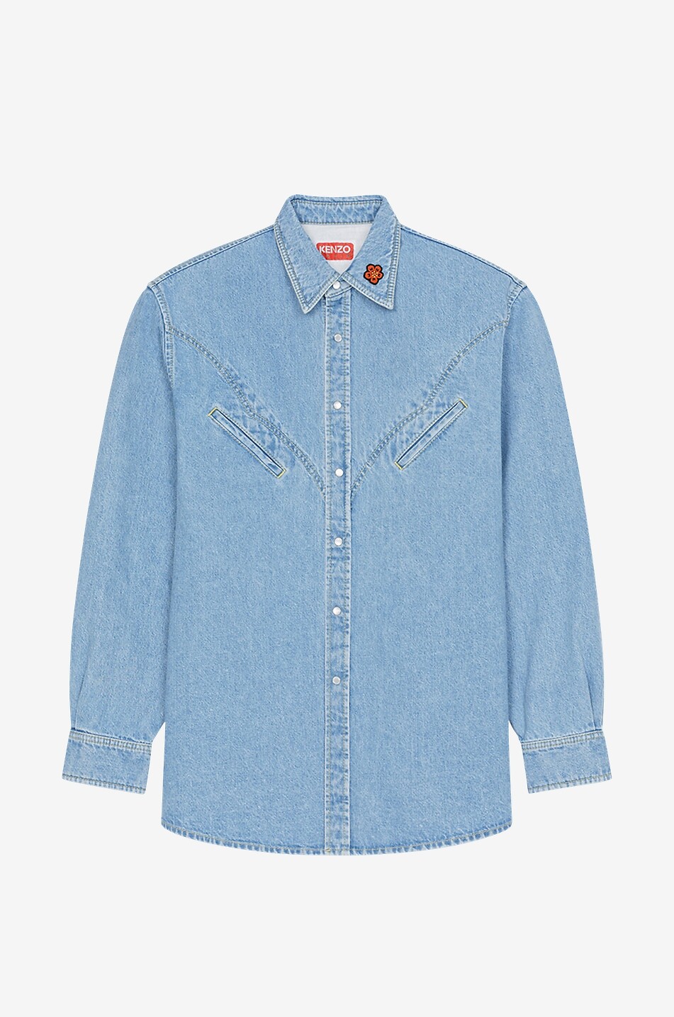 Hemd aus Denim Western