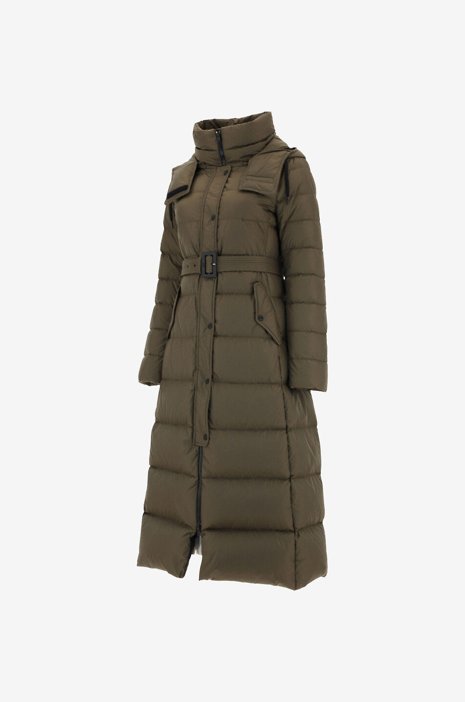 HERNO Lange Daunenjacke mit Gürtel Damen DUNKELGRÜN 2