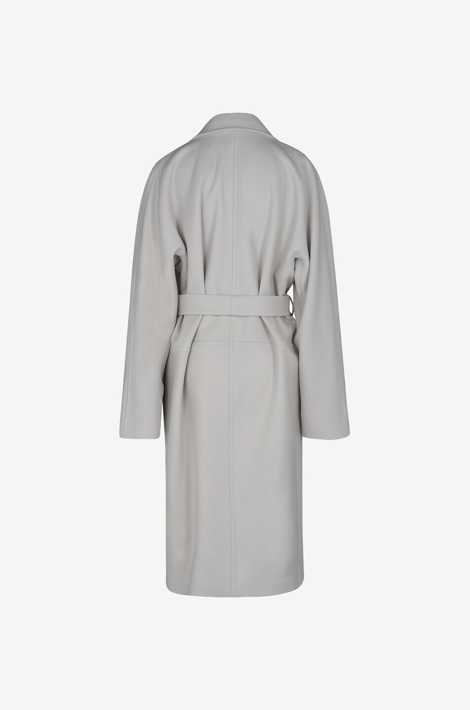 STELLA McCARTNEY Manteau trois-quarts en laine à boutonnage double Femme BLANC CASSE 2