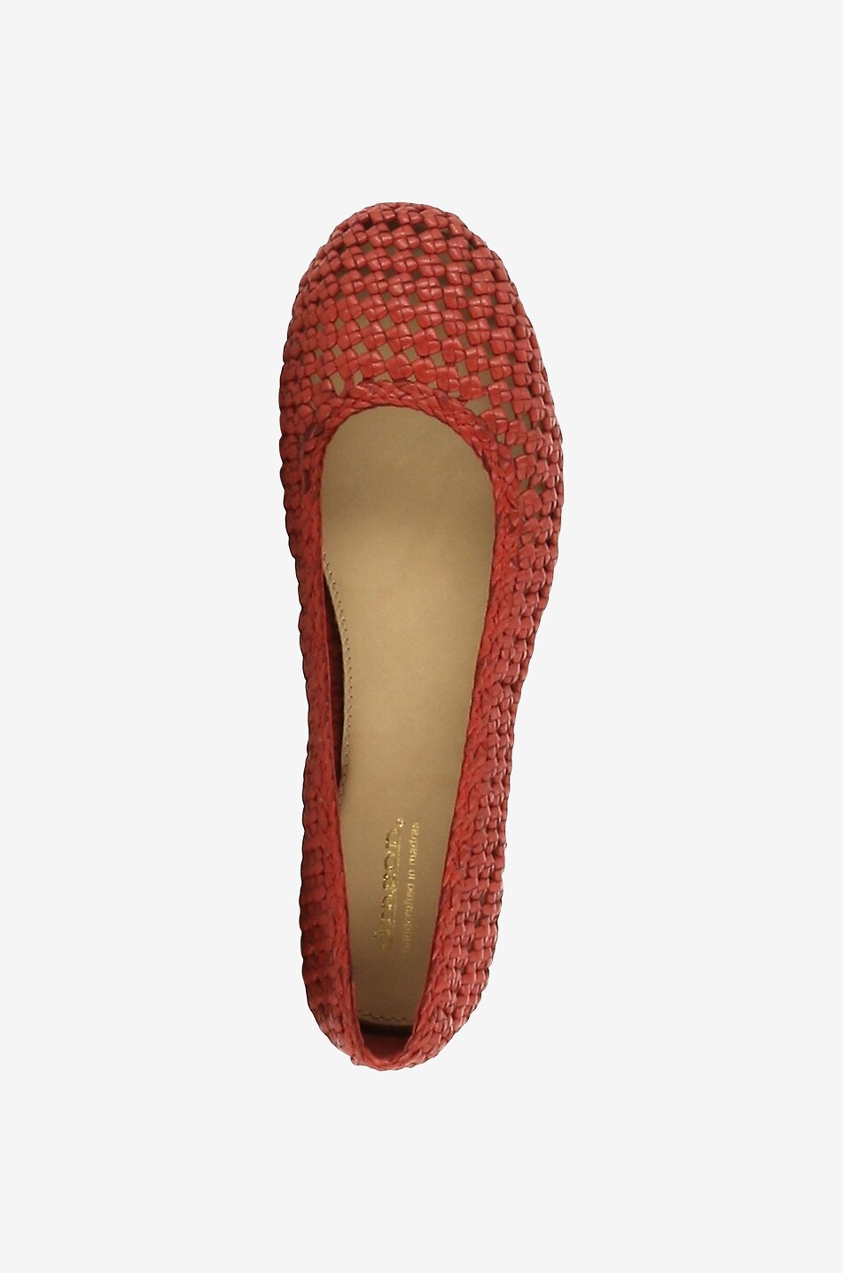 DRAGON Ballerinas aus echtem Leder Flower Damen ROT 5