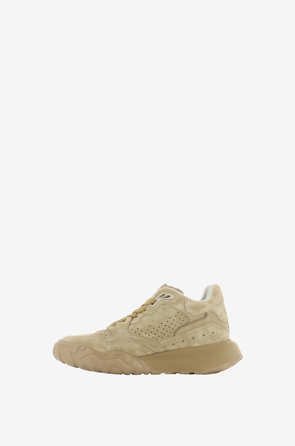Court mid-rise suede lace-up sneakers