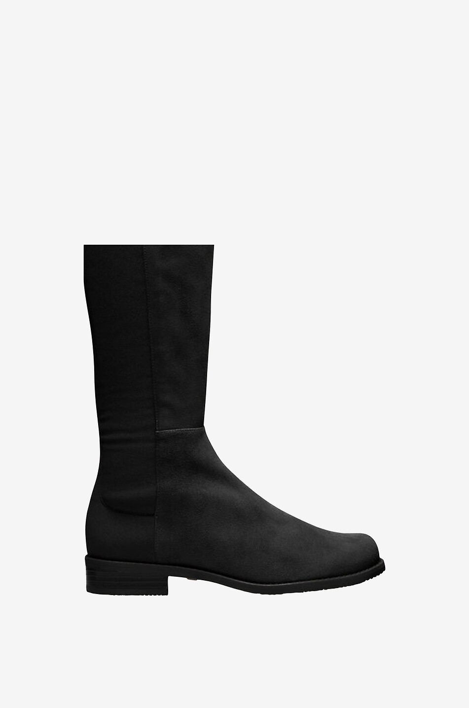 STUART WEITZMAN Bottes plates en cuir et tissu 5050 Femme NOIR 6