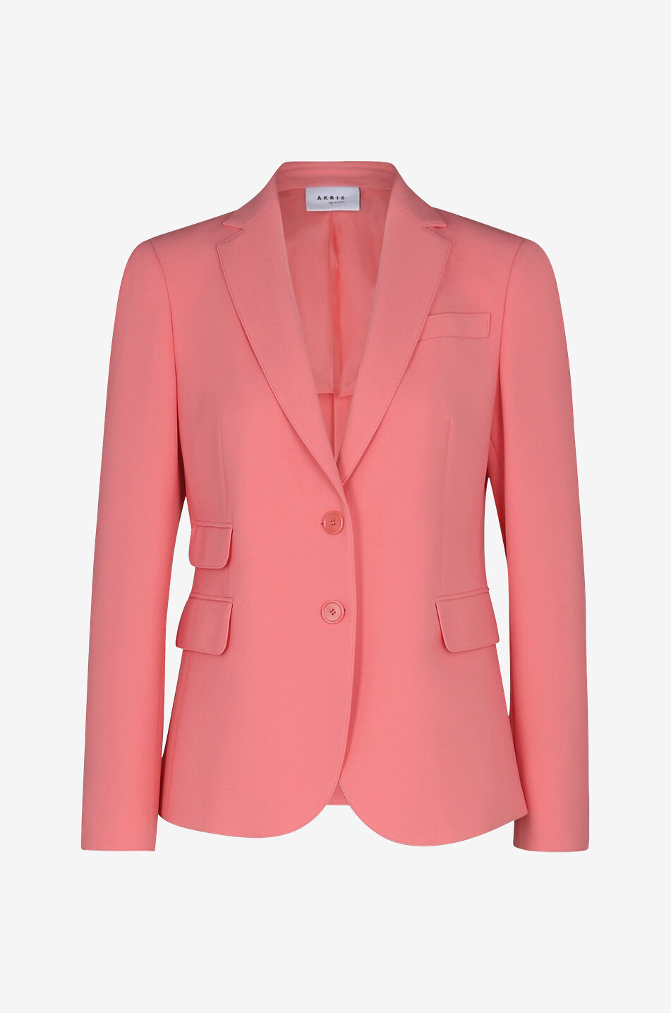 Blazer en crêpe à boutonnage simple