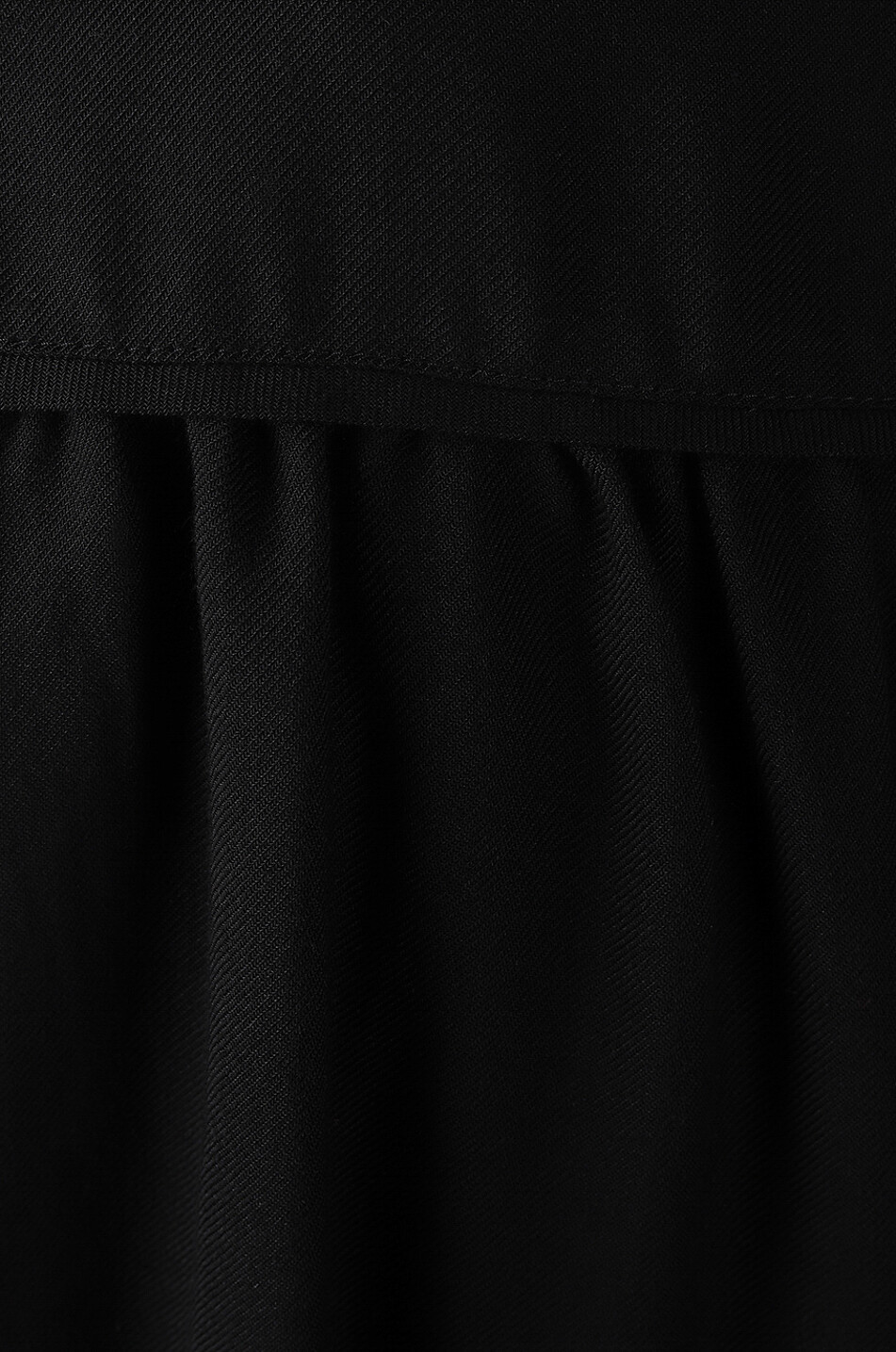 SEE BY CHLOE Robe courte à volants étagés et manches trois-quarts en sergé Femme NOIR 3