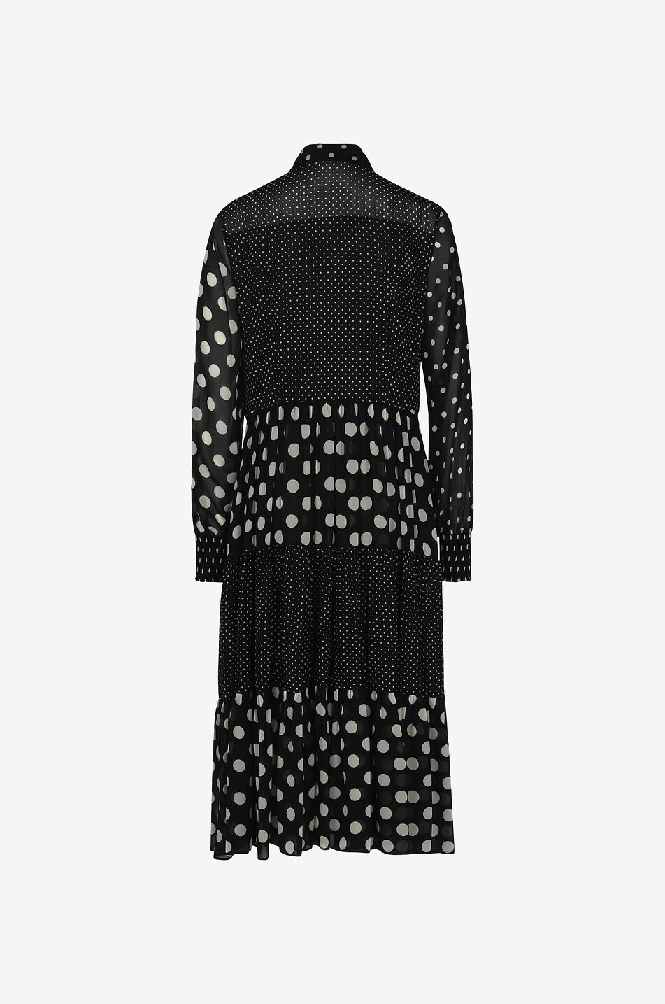 Robe midi en viscose à pois