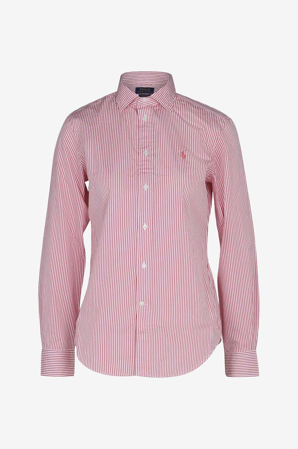 Chemise en popeline de coton a rayures Pony