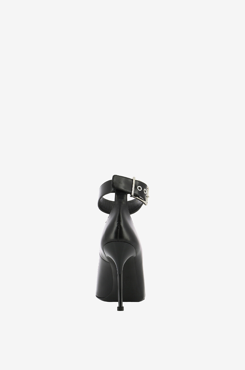 ALEXANDER McQUEEN Escarpins à bride cheville en cuir de veau Punk 105 Femme NOIR 4