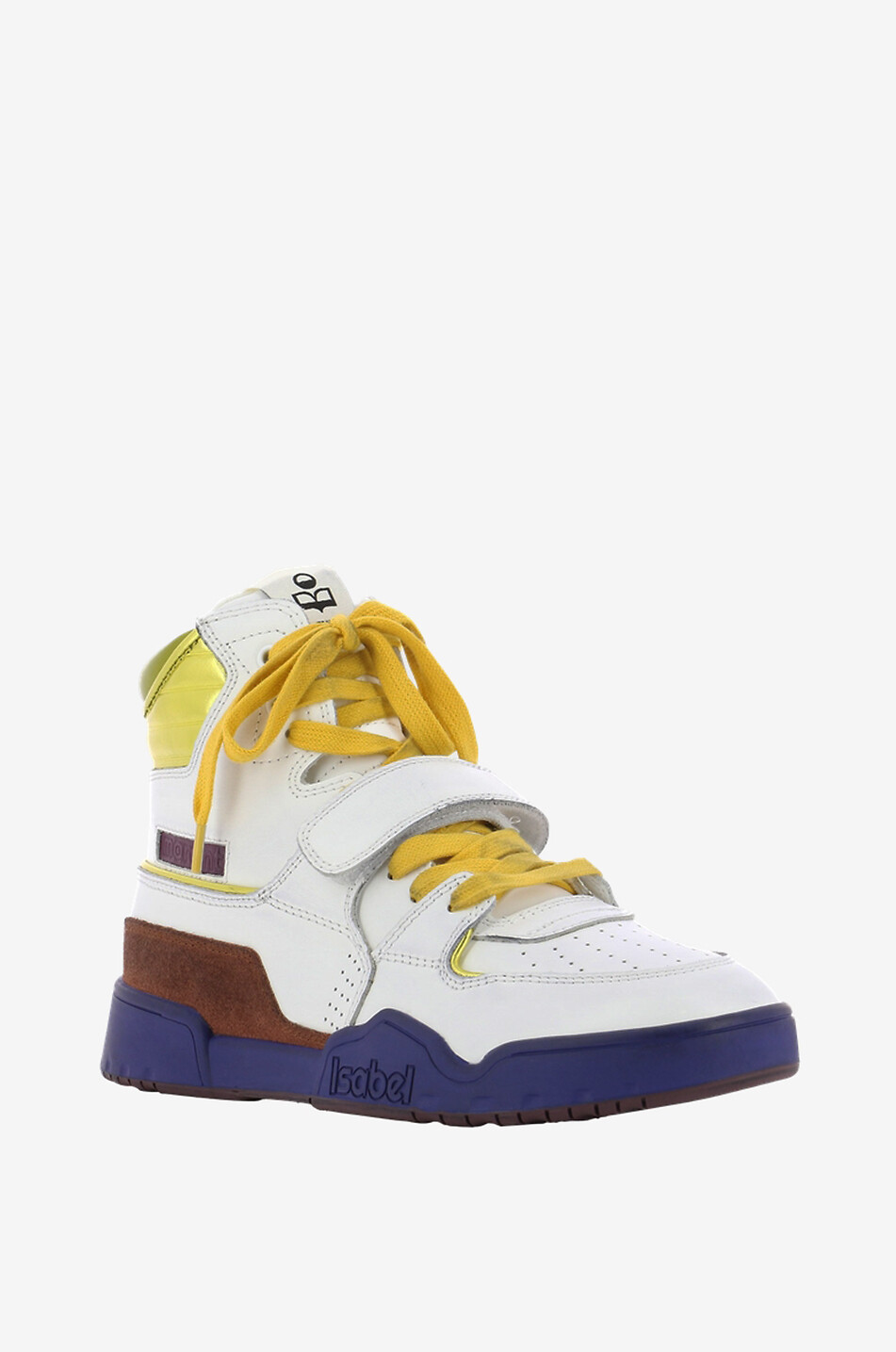 ISABEL MARANT Alsee colour block leather high-top sneakers Women MULTI COLOURED 1