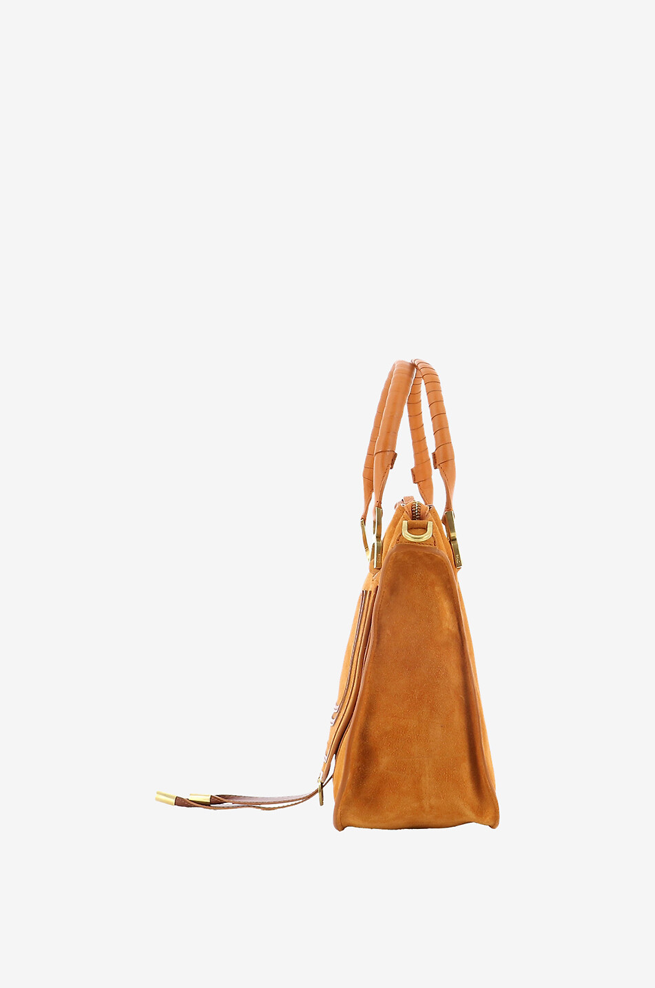CHLOE Hand- und Schultertasche Wildleder und Glattleder Marcie Medium Damen ORANGE 4