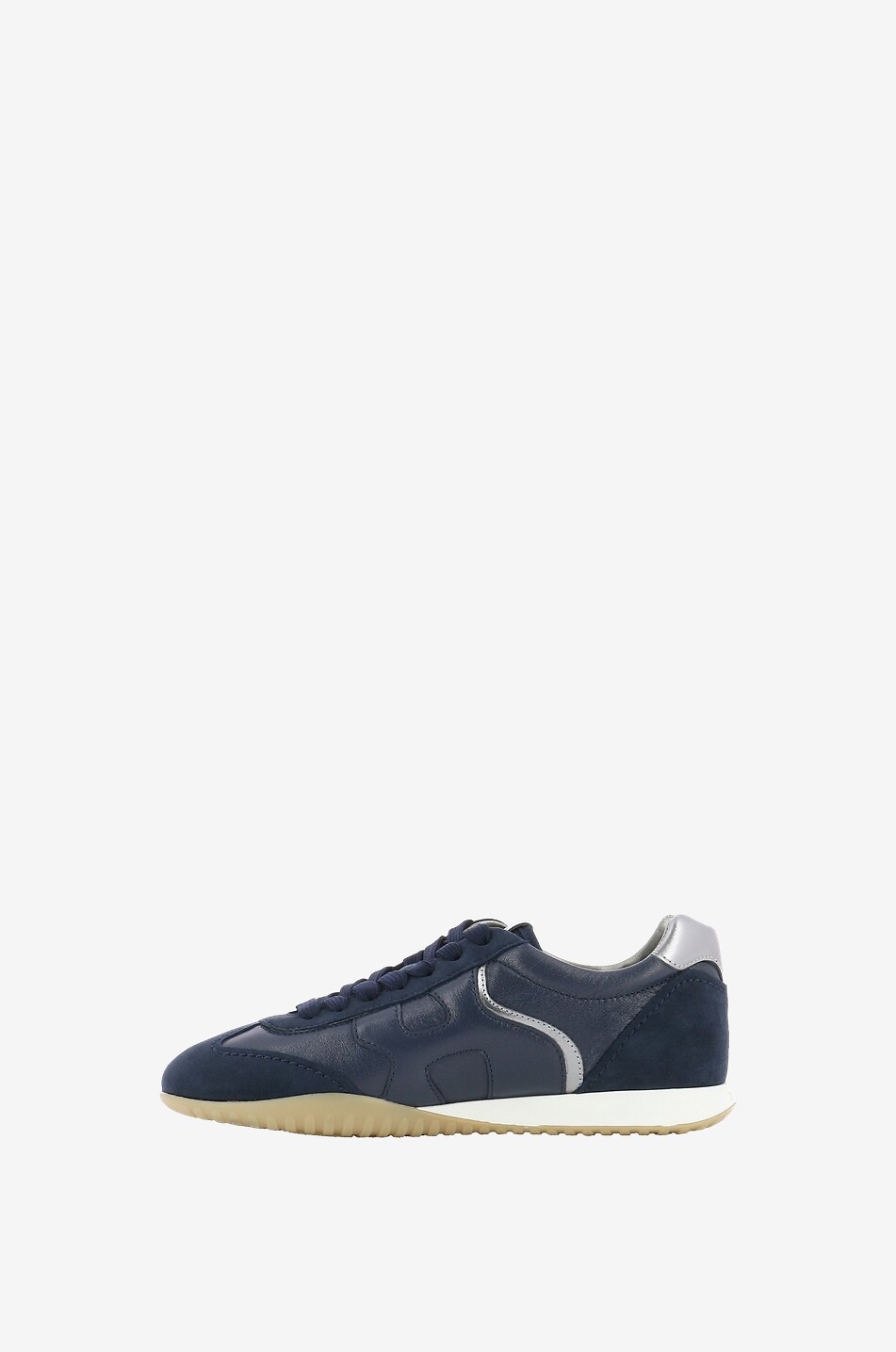 HOGAN Baskets plates en cuir Olympia-Z Femme BLEU FONCE 3