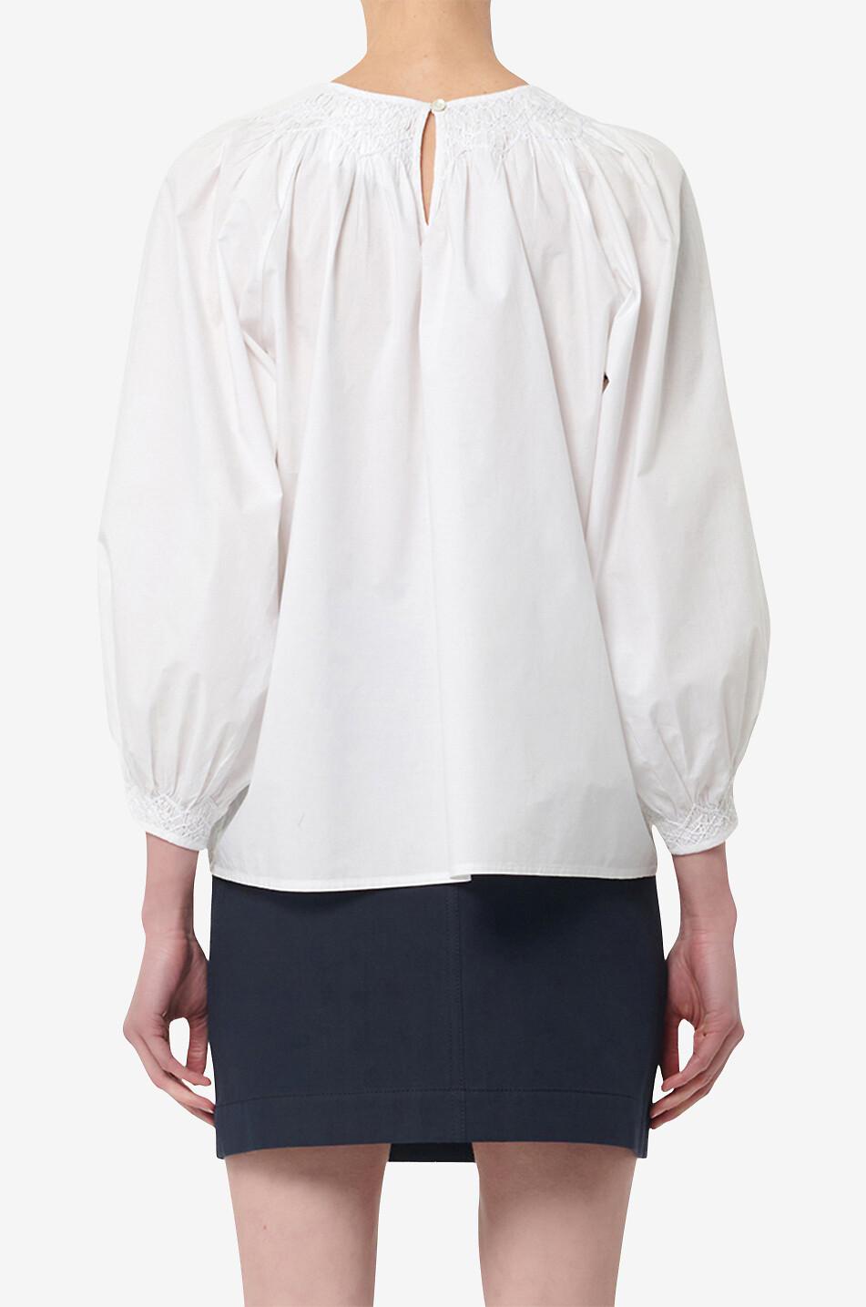 Langärmelige Bluse aus Baumwolle Thanael