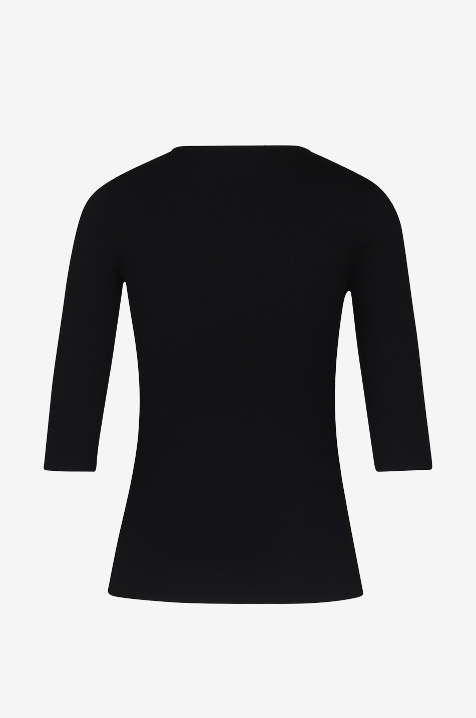 VINCE T-shirt ajusté en modal à manches trois-quarts Femme NOIR 2