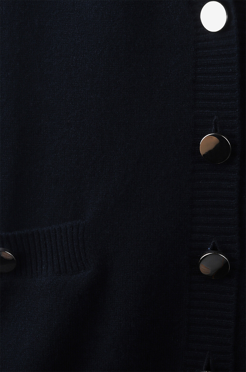 Cardigan boutonné en cachemire bio à col V