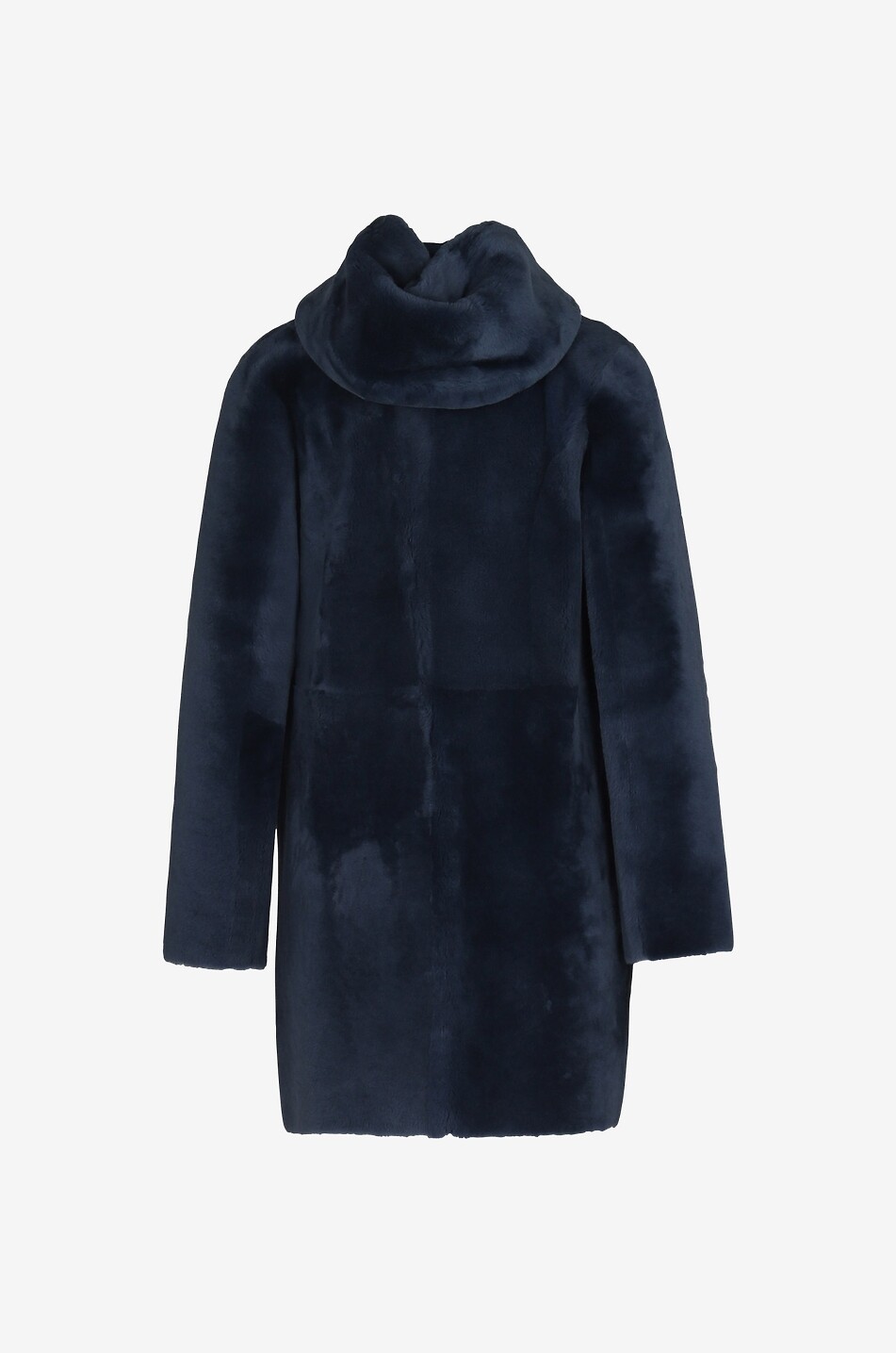 Sama reversible shearling hooded coat