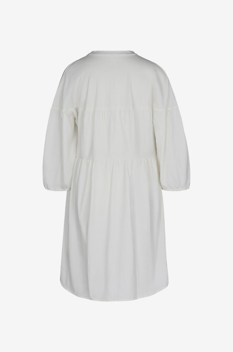 SKIN Octavia pima cotton 3/4 sleeve caftan Women EGGSHELL 2