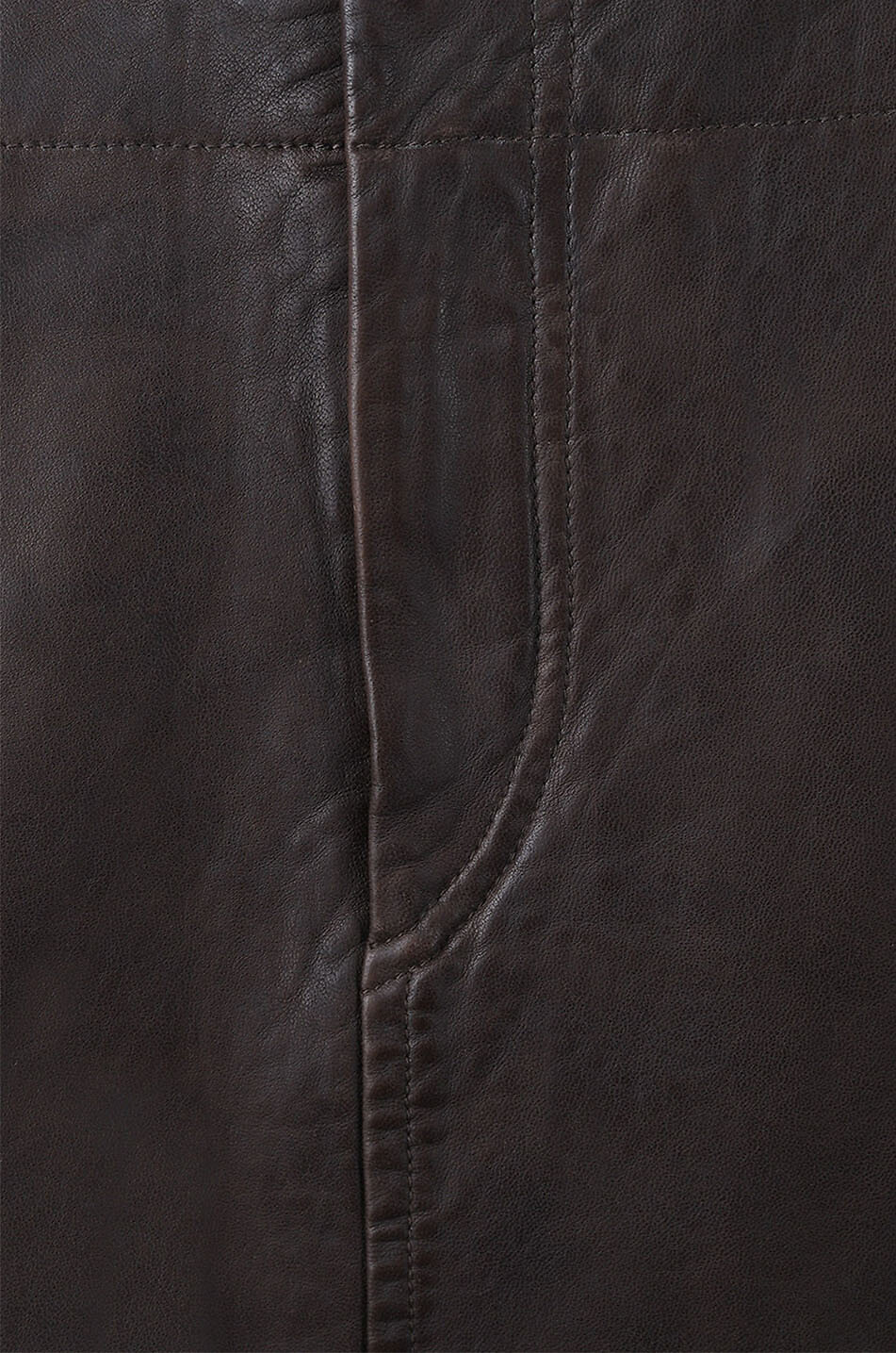 MARANT ETOILE Jupe courte en cuir Berthille Femme MARRON 3
