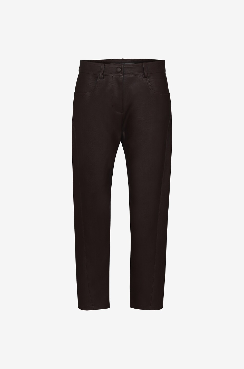 Twisted Seam carrot trousers in faux leather STELLA McCARTNEY Bongenie Outlet