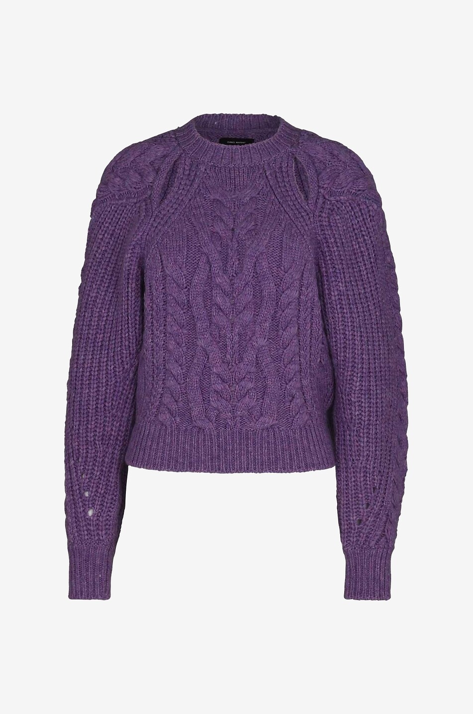 Pull torsadé en laine à découpes Paloma