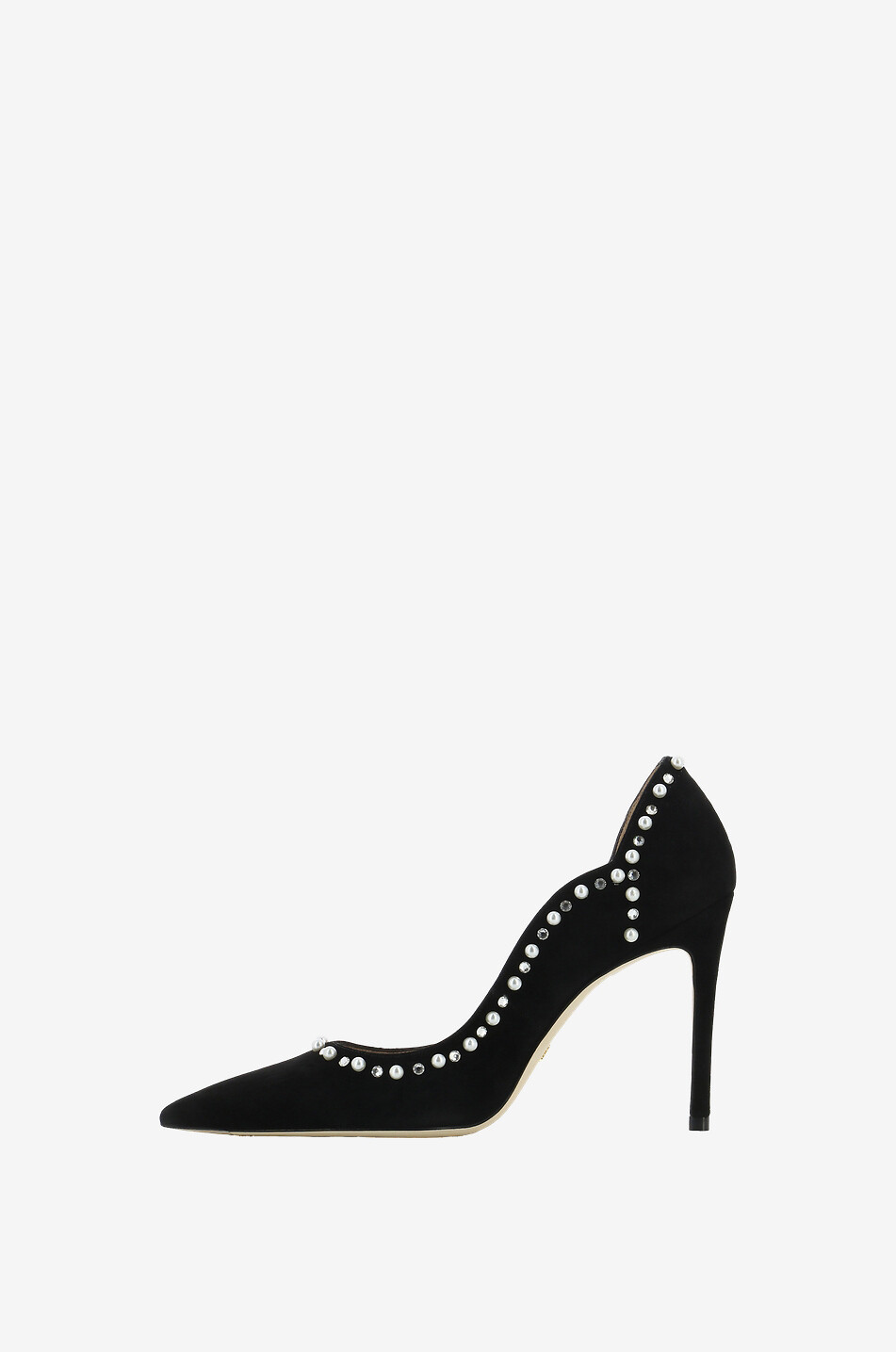 Stuart 100 suede heeled pumps