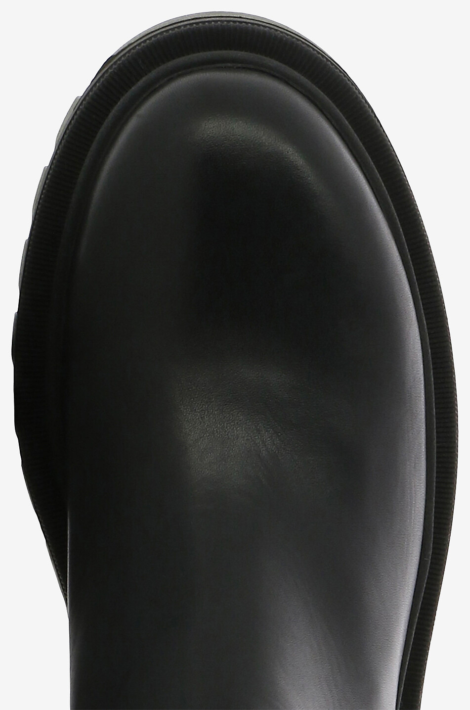 Bottines en cuir lisse à détails contrastés Tomaia