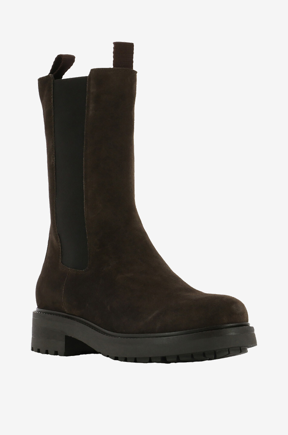 Bottines en daim à semelle crantée Tomaia