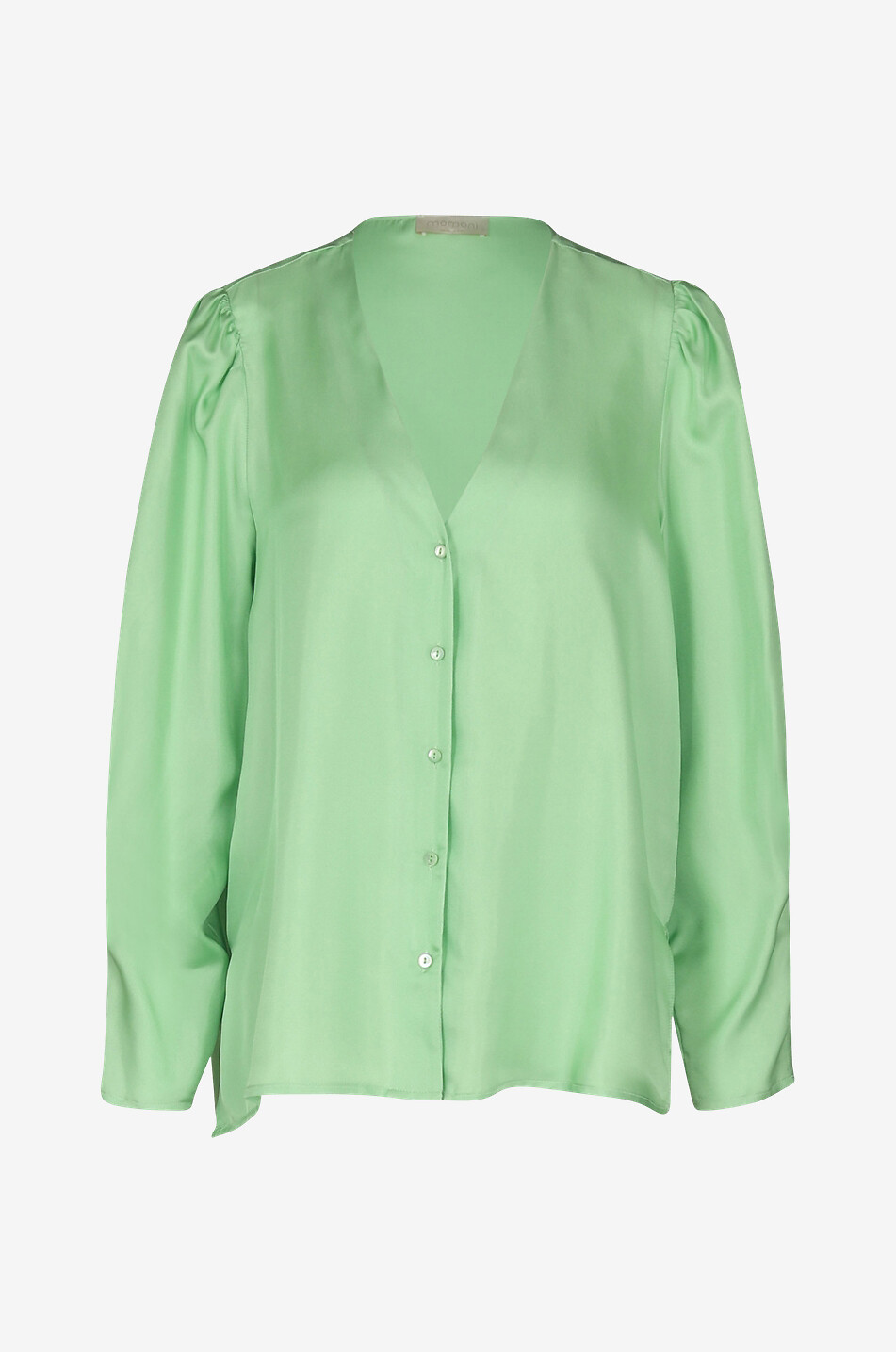 Chemise col V en soie Laburno