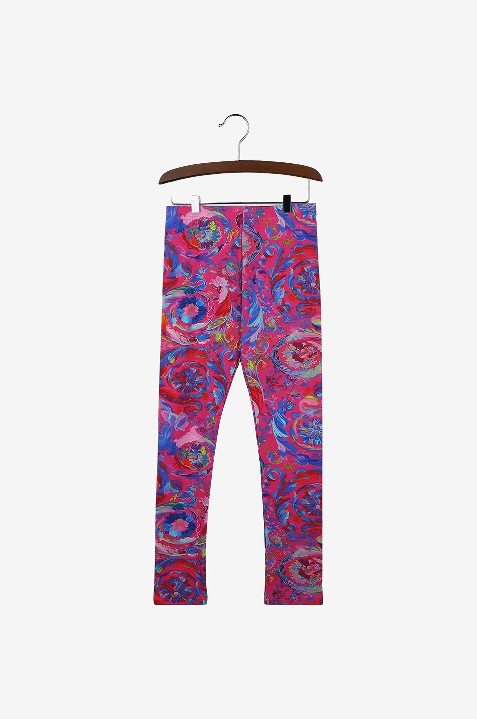 Kaleidoscopic Barocco printed girl's leggings