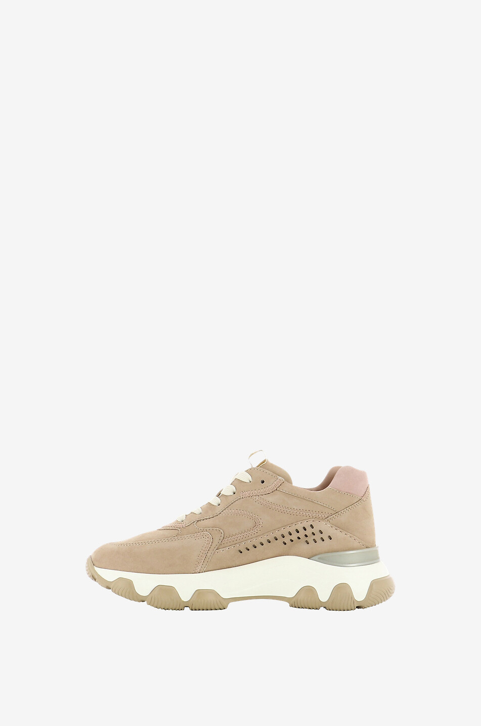 HOGAN Niedrige Schnürsneakers aus Wildleder Hyperactive Damen KAMELFARBEN 3